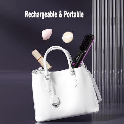 2 In 1 Hair Brush Straightener