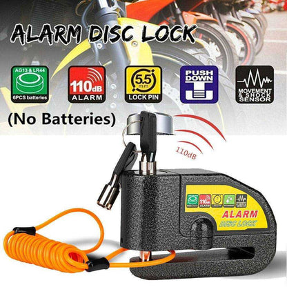 Motorcycle Alarm Disc Lock Security Technology