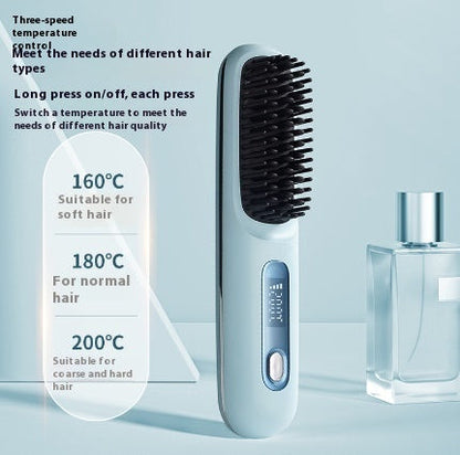 2 In 1 Hair Brush Straightener