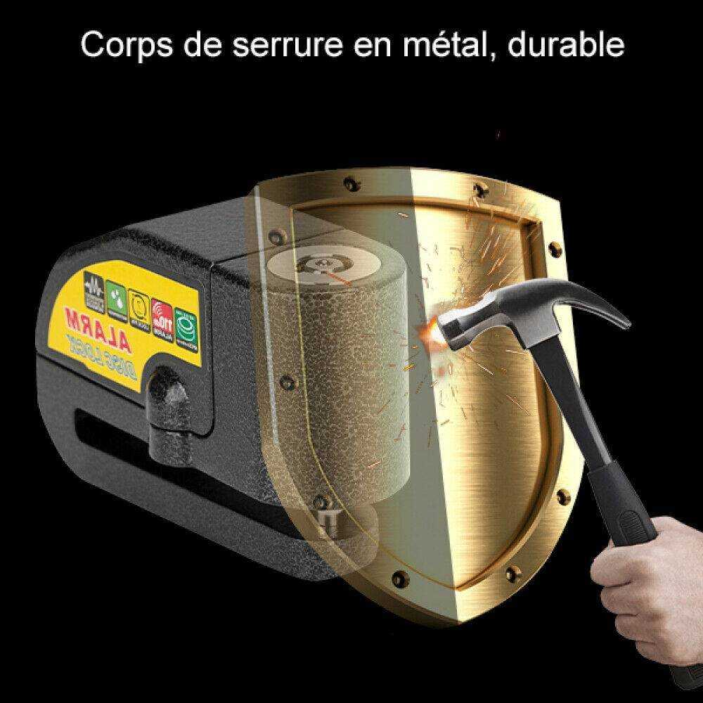 Motorcycle Alarm Disc Lock Security Technology