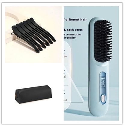 2 In 1 Hair Brush Straightener