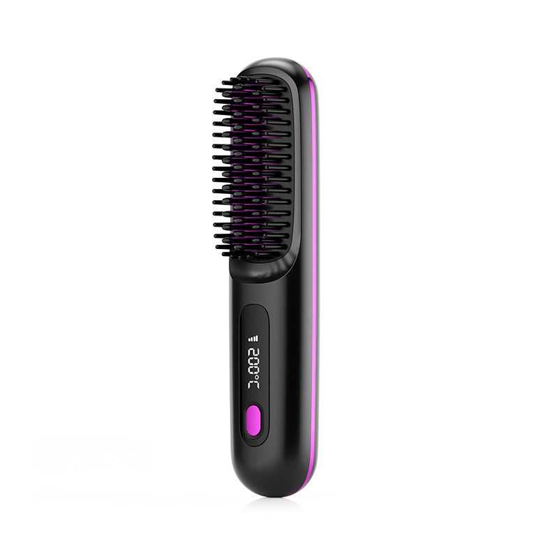 2 In 1 Hair Brush Straightener