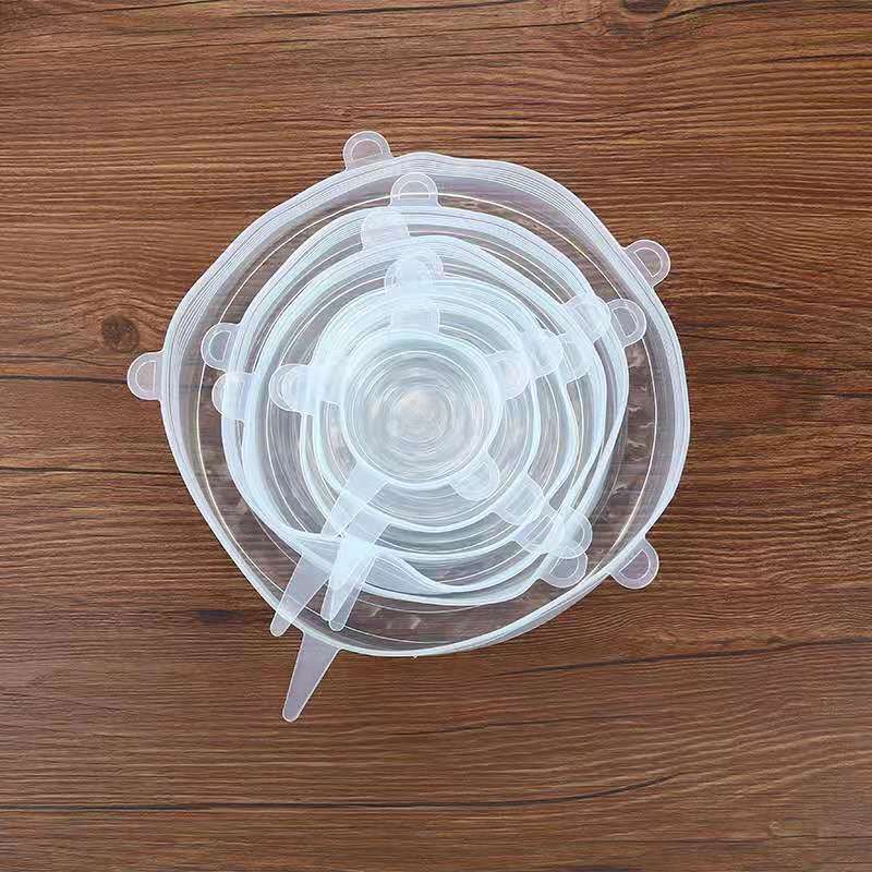6 Piece Reusable Food Silicone Cover