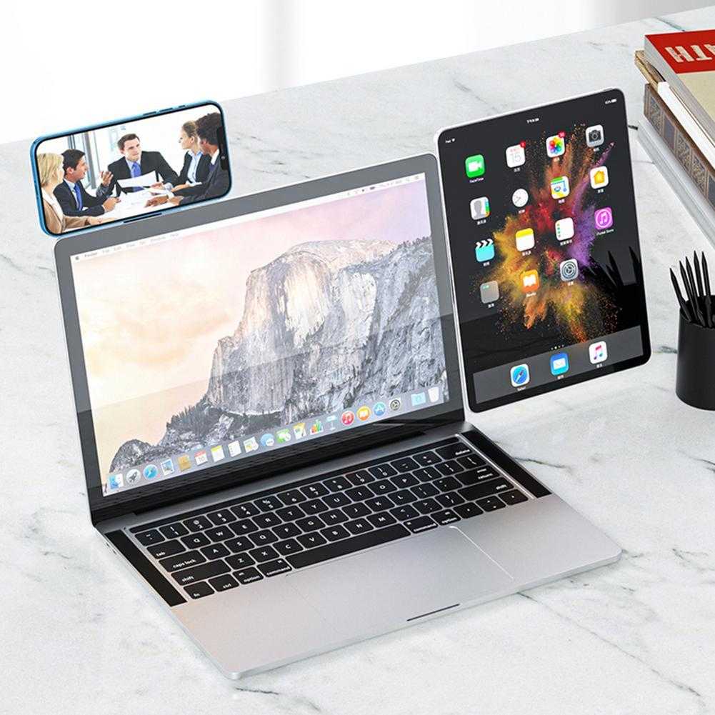 Magnetic Laptop Side Clip: Phone & Tablet Mount Technology