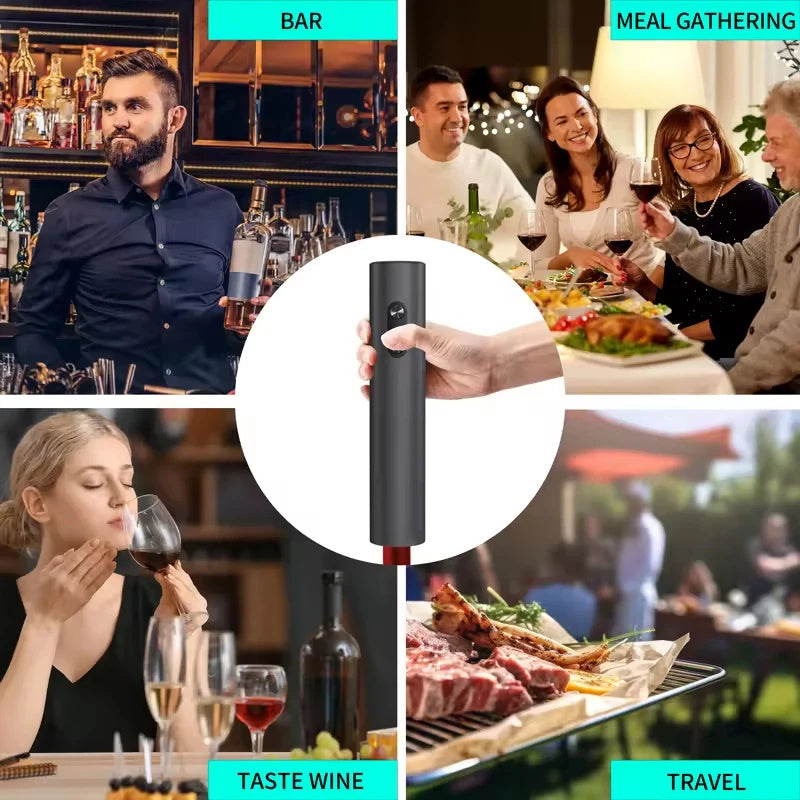 Battery Powered Spiral Corkscrew Wine Opener